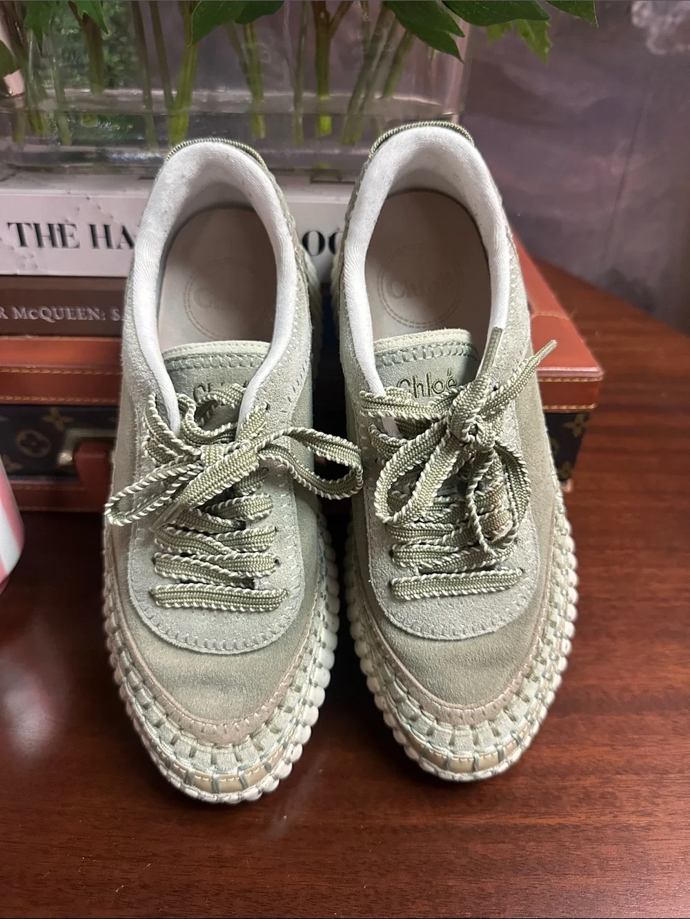 Size 38 Chloe Nama sneakers in green
